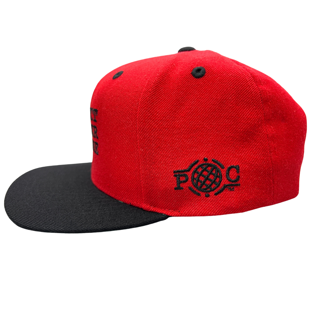 'Protect Sneaker Culture' Snapback Red & Black (2-Tone)