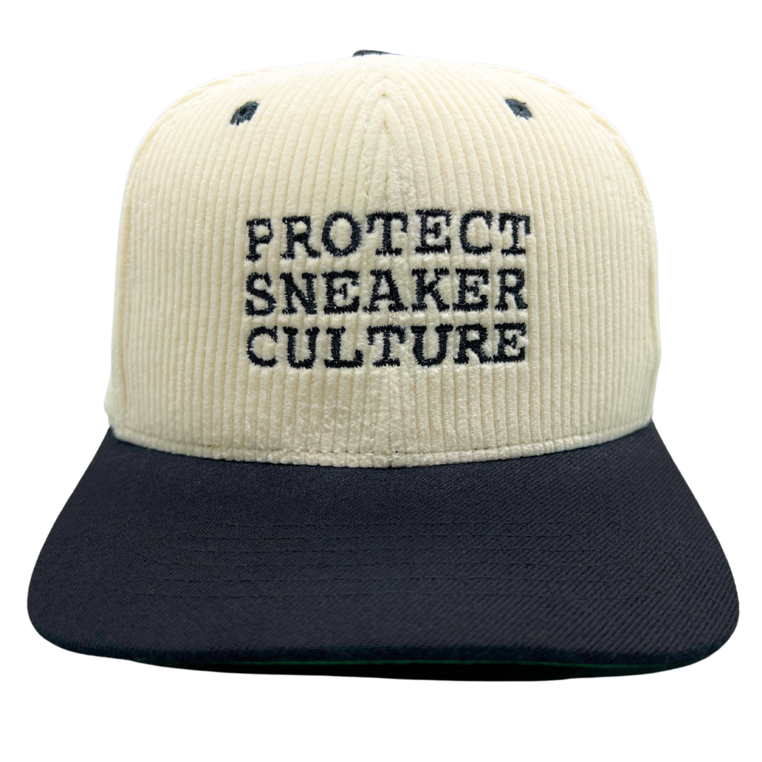 'Protect Sneaker Culture' Snapback White & Black (2-Tone)