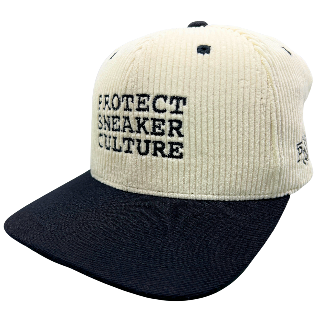 'Protect Sneaker Culture' Snapback White & Black (2-Tone)