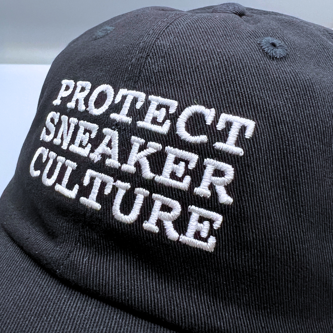 'Protect Sneaker Culture' Dad Hat Black