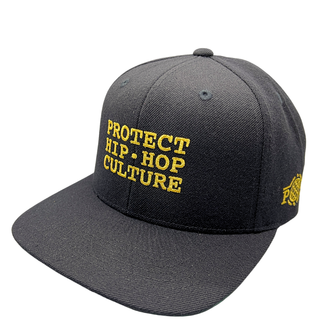 'Protect Hip Hop Culture' Snapback Black & Gold (50th Anniversary)