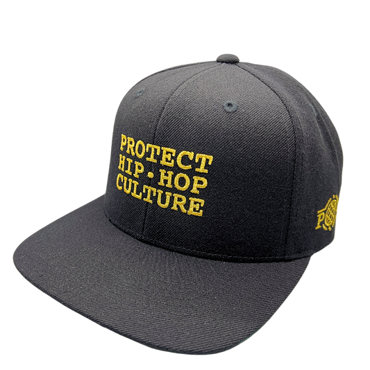 'Protect Hip Hop Culture' Snapback Black & Gold (50th Anniversary)