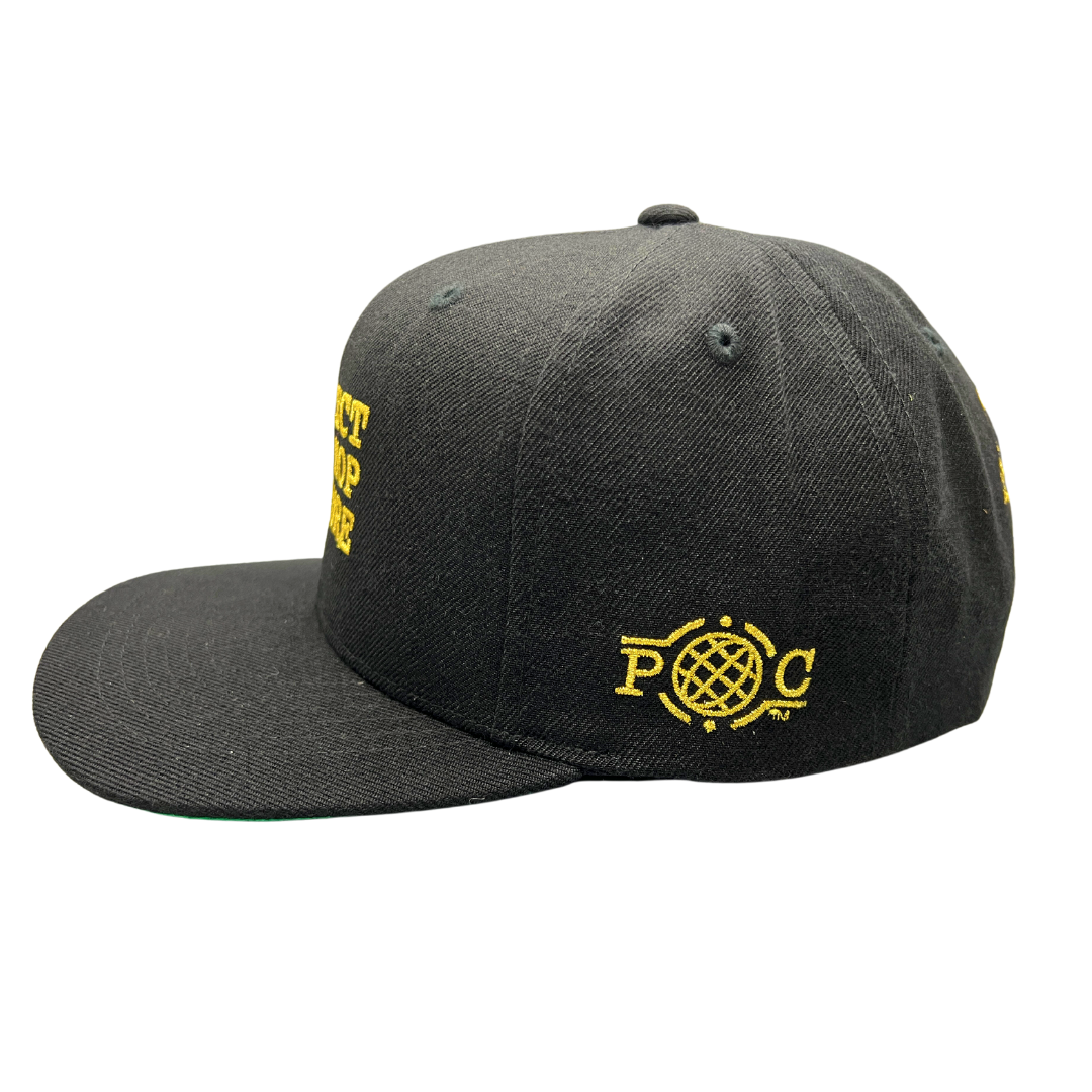 'Protect Hip Hop Culture' Snapback Black & Gold (50th Anniversary)