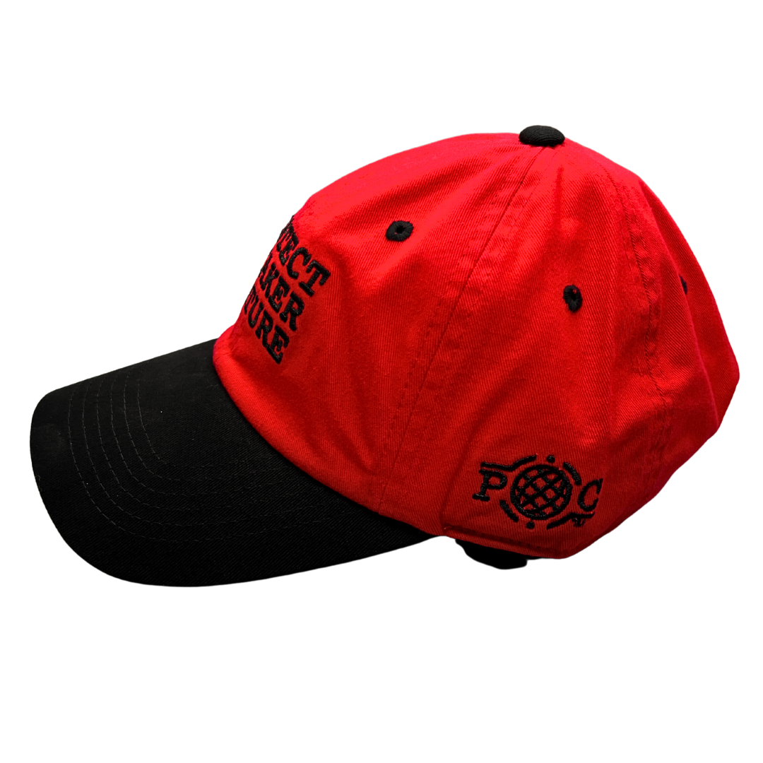 'Protect Sneaker Culture' Dad Hat Red & Black (2-Tone)