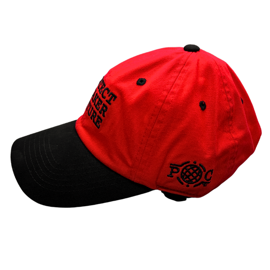 'Protect Sneaker Culture' Dad Hat Red & Black (2-Tone)