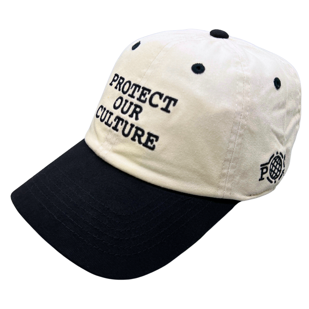 'Protect Our Culture' Dad Hat Black & White (2-Tone)