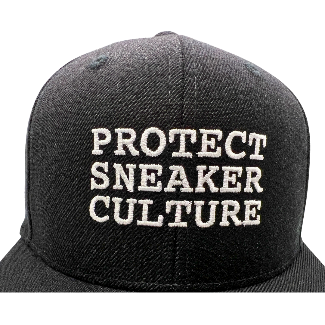 'Protect Sneaker Culture' Snapback Black